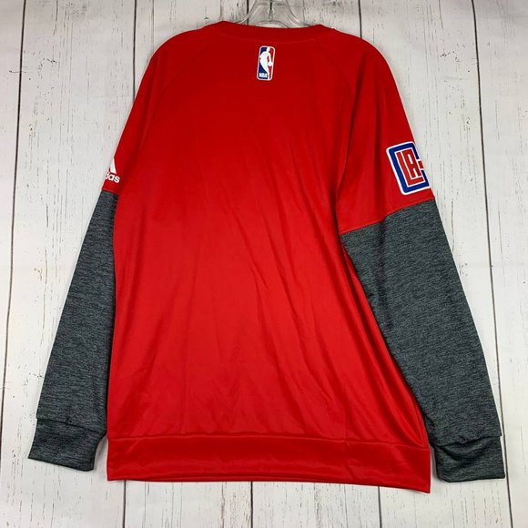 Los Angeles Clippers NBA Large Adidas Sweater Red New Men - Picture 2 of 8